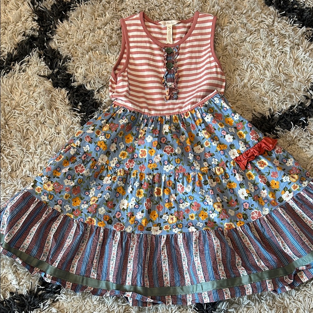 Matilda Jane Pink and Blue Floral Dress